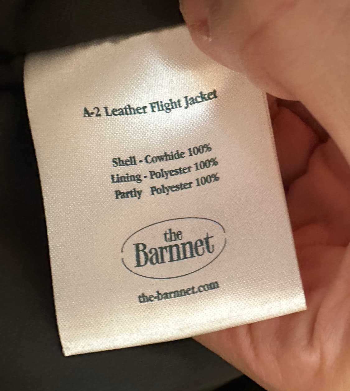 더바넷 The Barnnet A-2 가죽 점퍼 (Free) 상품이미지7