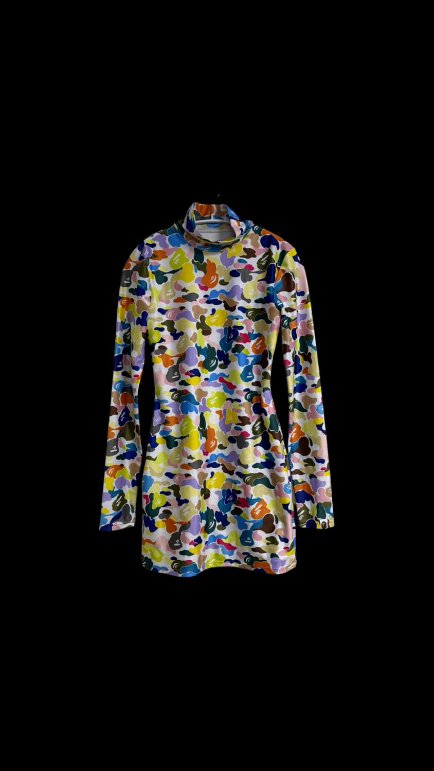 베이프 멀티카모 터틀넥 원피스 상품이미지1