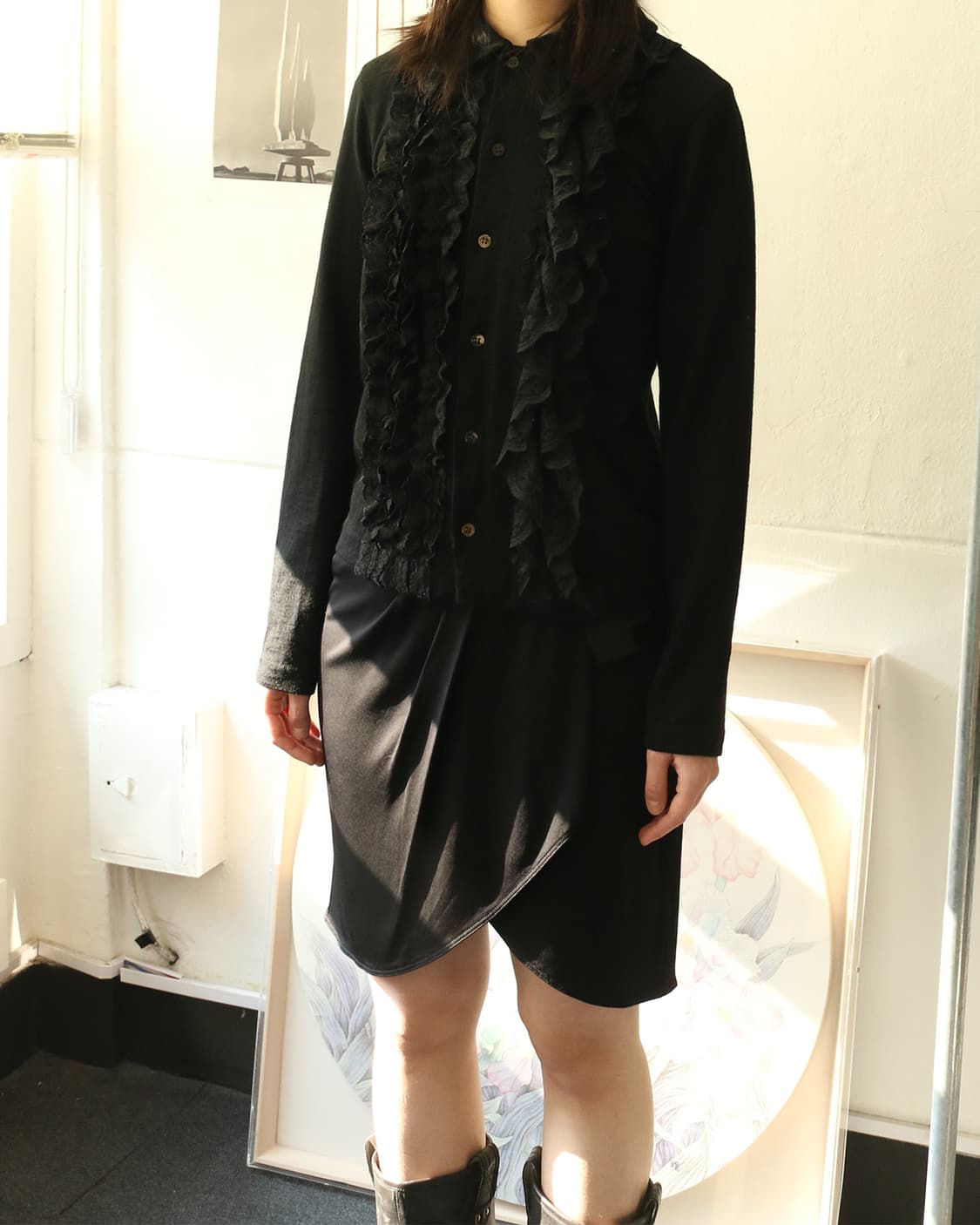 돌체 앤 가바나 블랙 리본 스커트 상품이미지1