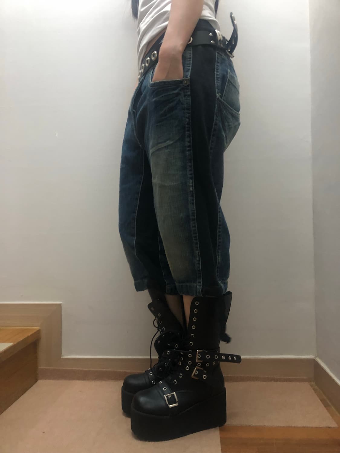 빈티지 데님 워싱 팬츠 상품이미지6