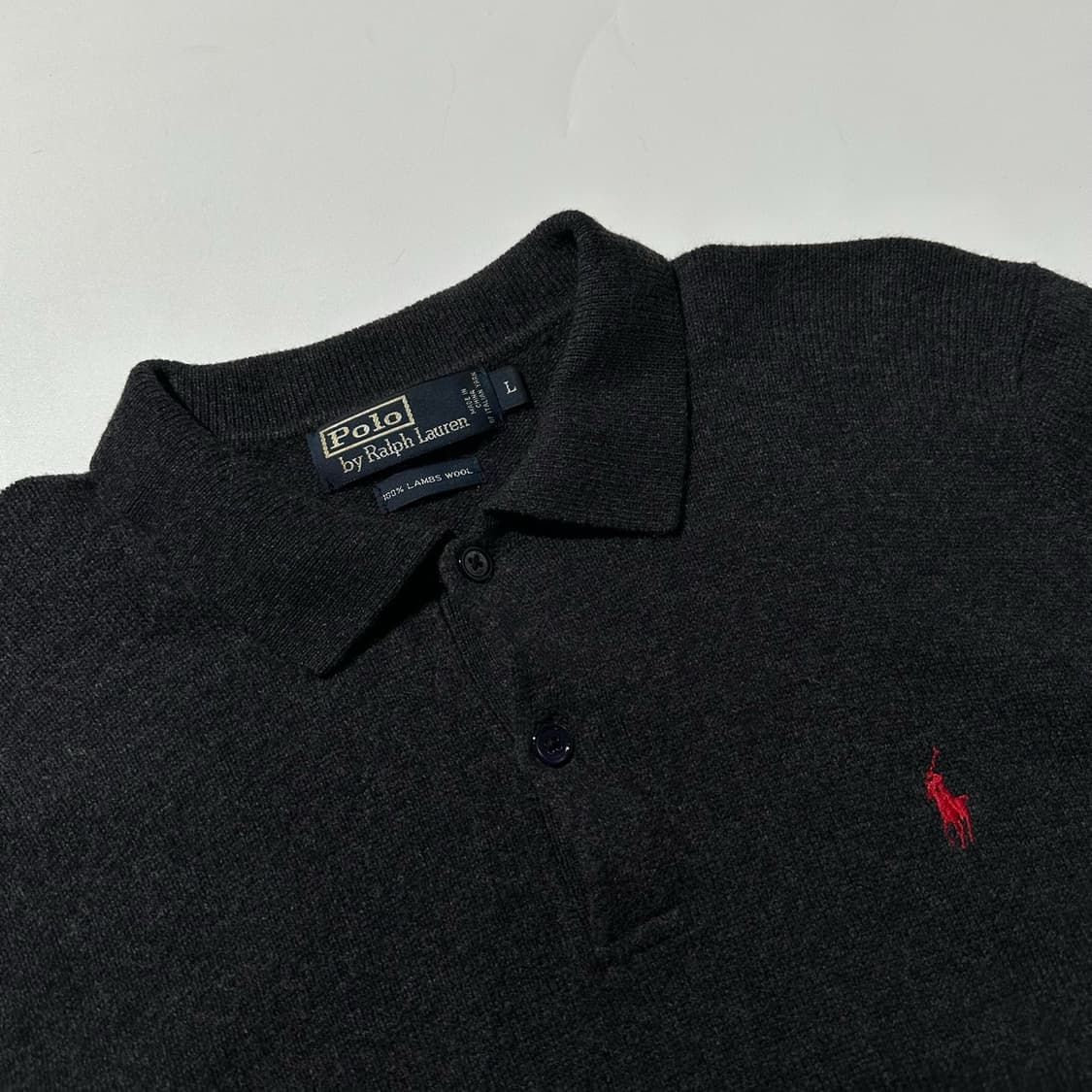 폴로 랄프로렌 램스울 카라 니트 상품이미지3