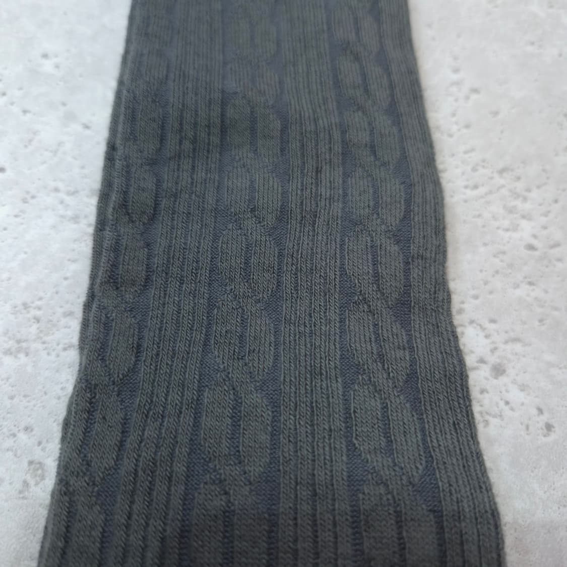 울혼방 케이블 니트 하이삭스 차콜그레이  상품이미지4