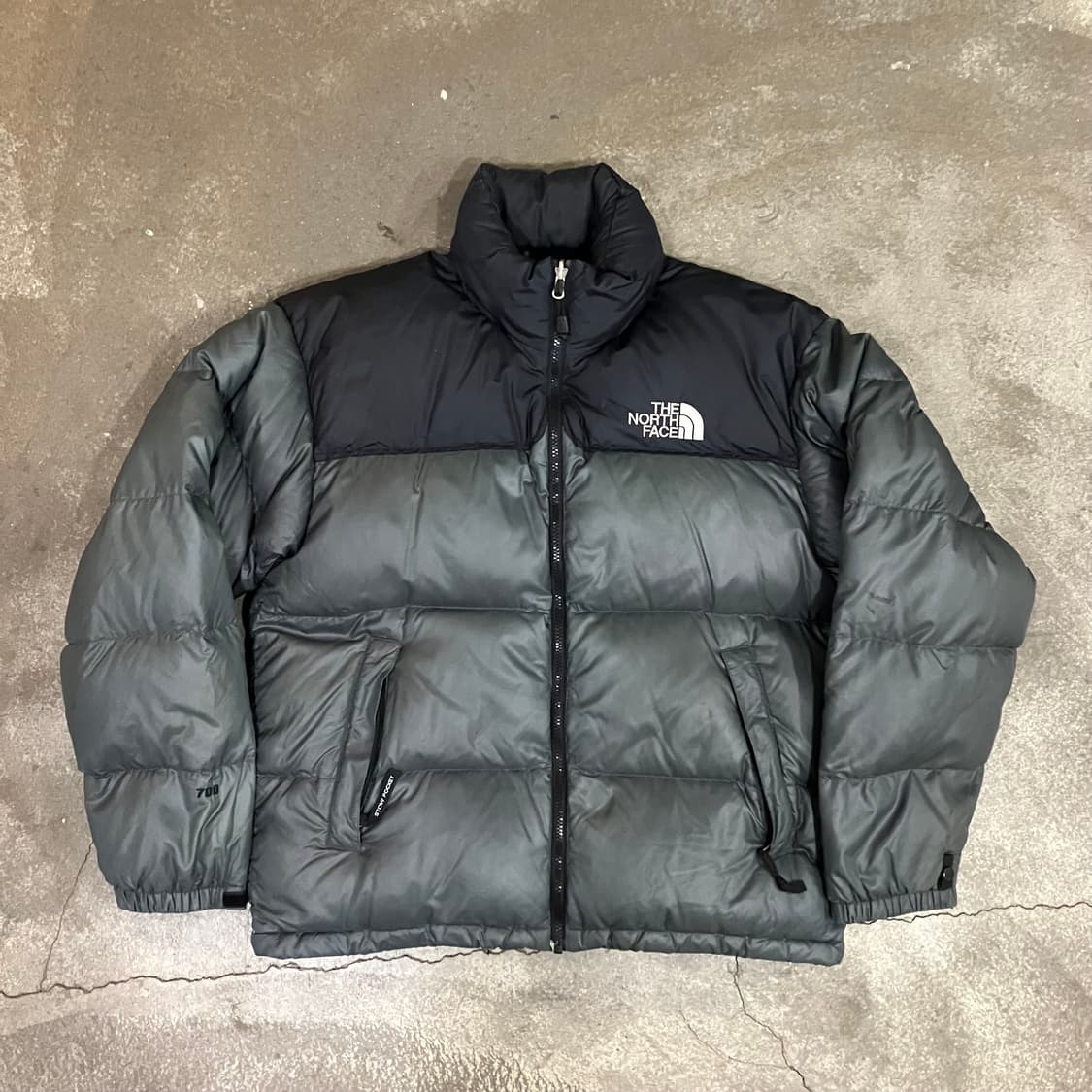 N39 노스페이스 구형 눕시 패딩 700 검회 그레이 방글라데시 상품이미지1