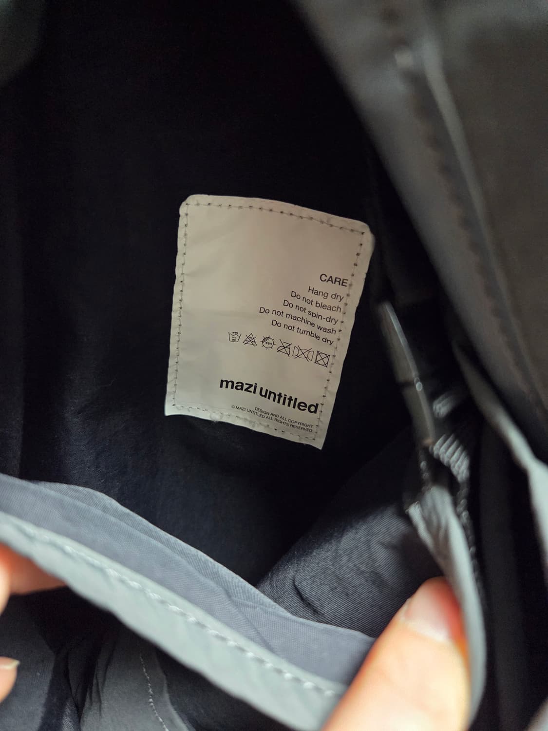 마지언타이틀 럭색 백팩 올데이백 04 그레이 상품이미지6