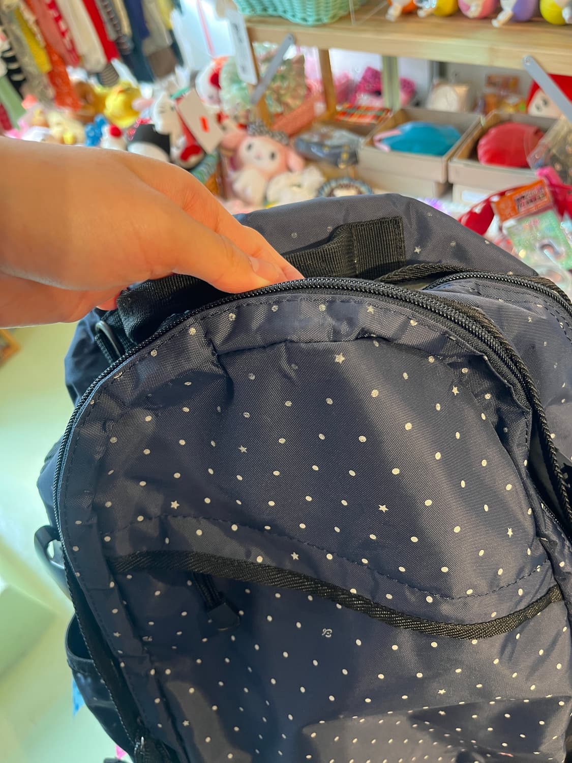 이스트보이 네이비 도트 백팩 🪽 상품이미지4