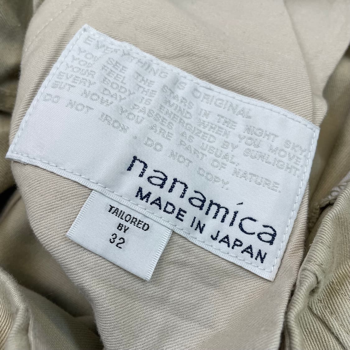 nanamica japan 나나미카 치노 팬츠 32 상품이미지4