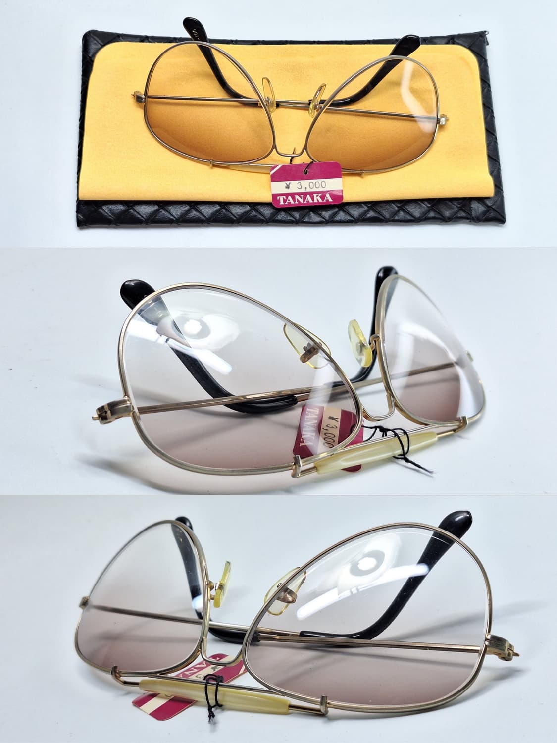 80s 일본제 빈티지 데드스톡 미사용/N-106 선글라스 투브릿지 파일럿 상품이미지2