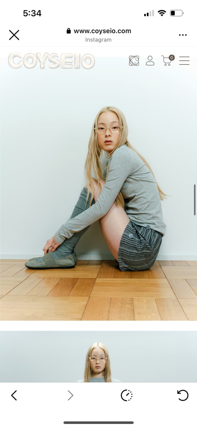 coyseio 038 ETHNIC SHORTS DARK GREY 상품이미지2