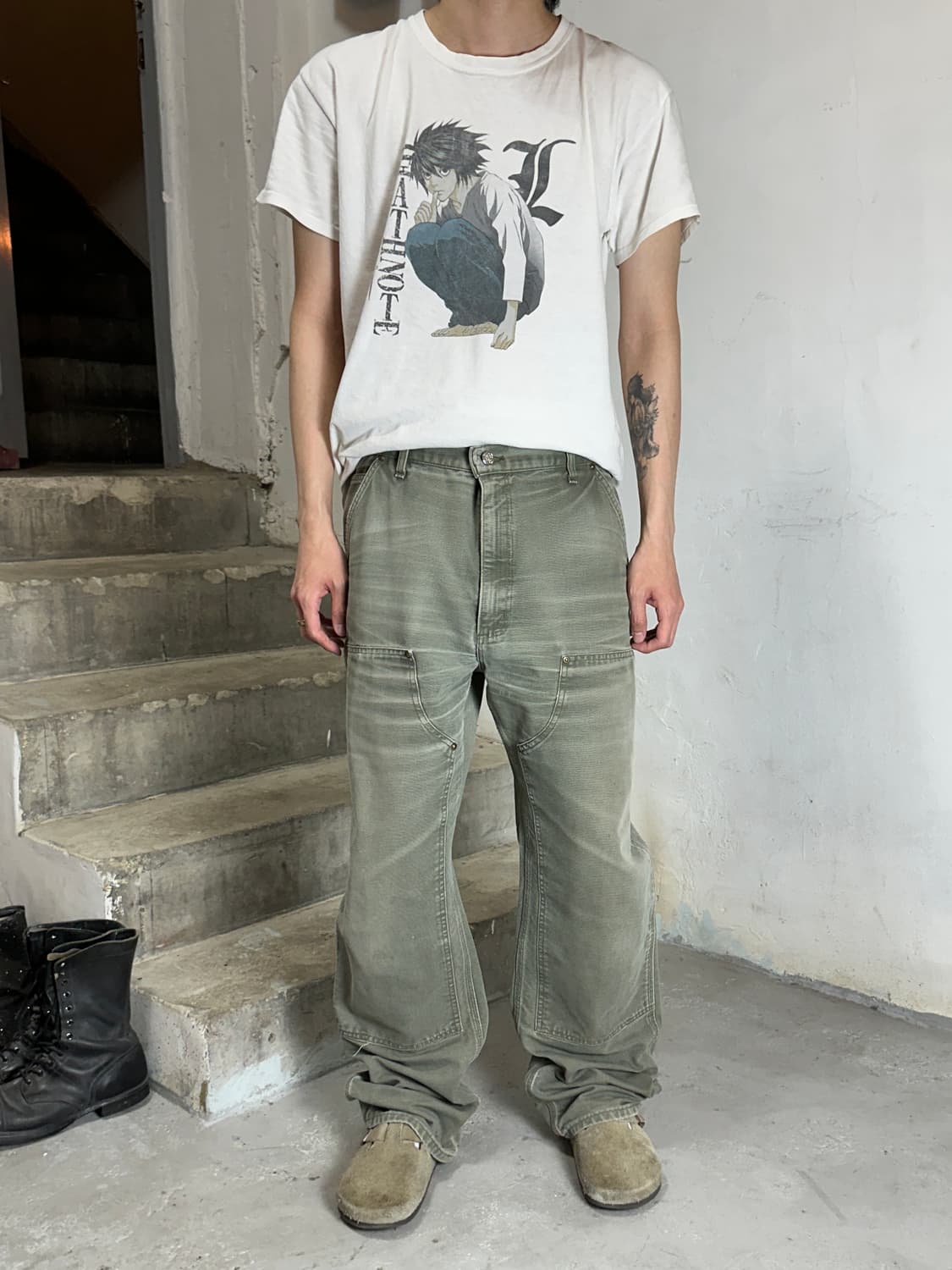 OG USA Made 칼하트 더블니 모스그린 칼하트 B01 MOS 썩블니 상품이미지2