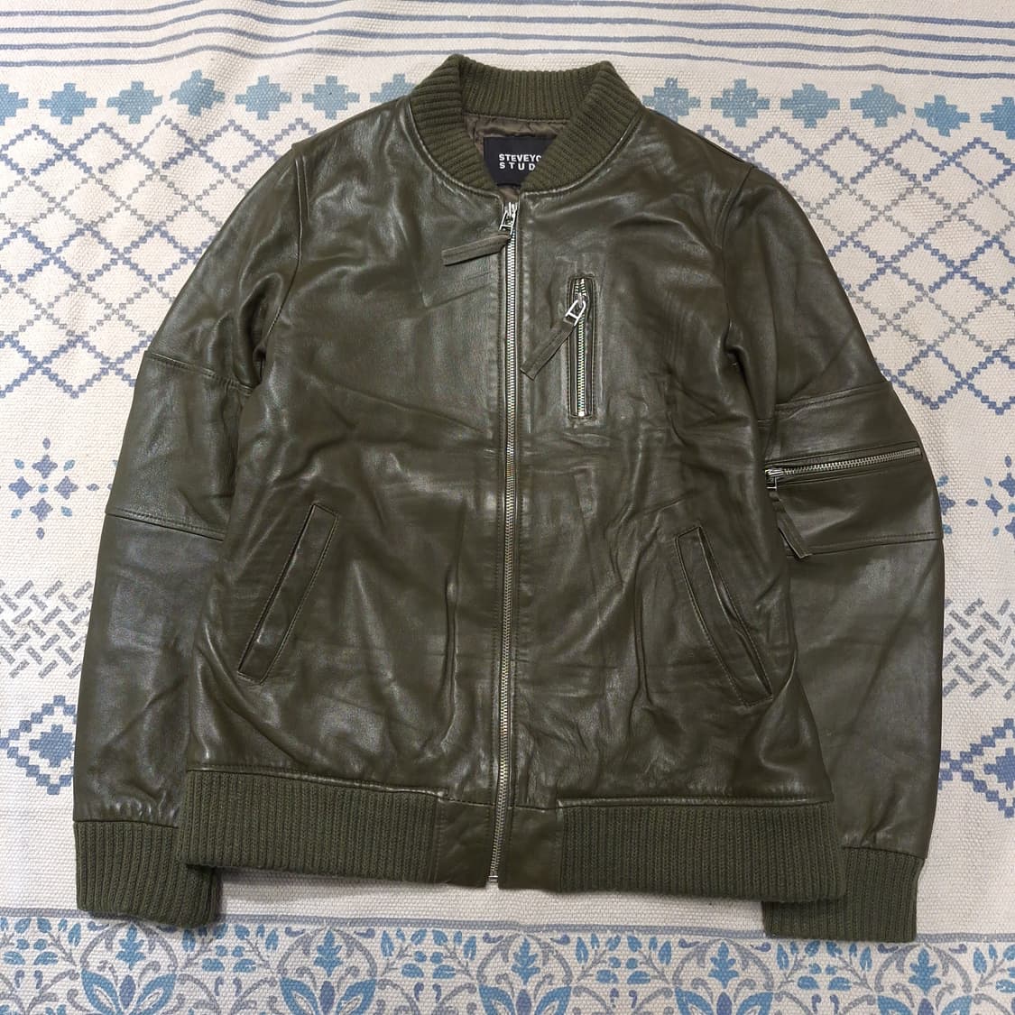 STEVEYONI STUDIO 스티브요니 카키 양가죽 램스킨 가죽자켓 상품이미지5