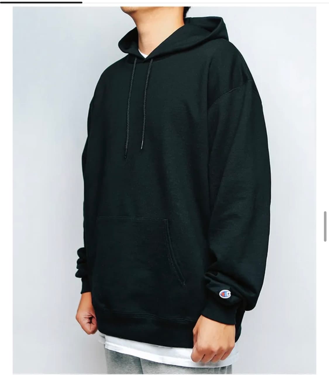 Champion 챔피온 후드티 블랙 (기모) 상품이미지1