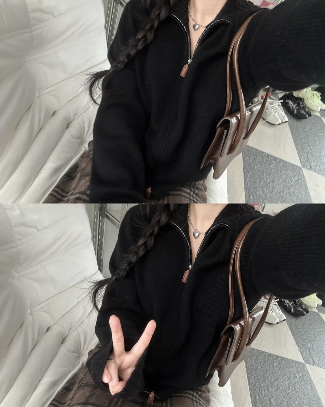 폴로 랄프로렌 램스울 블랙 니트집업  상품이미지6