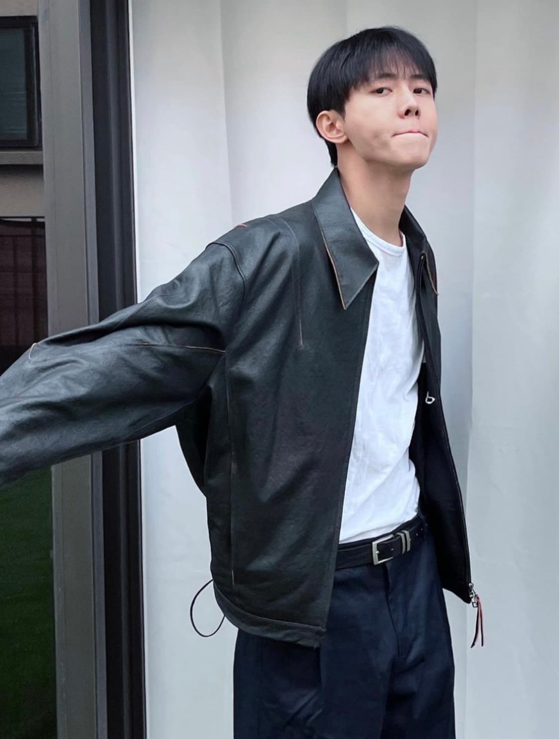 쿠어 라이더스 컷오프 가죽자켓 M  상품이미지3