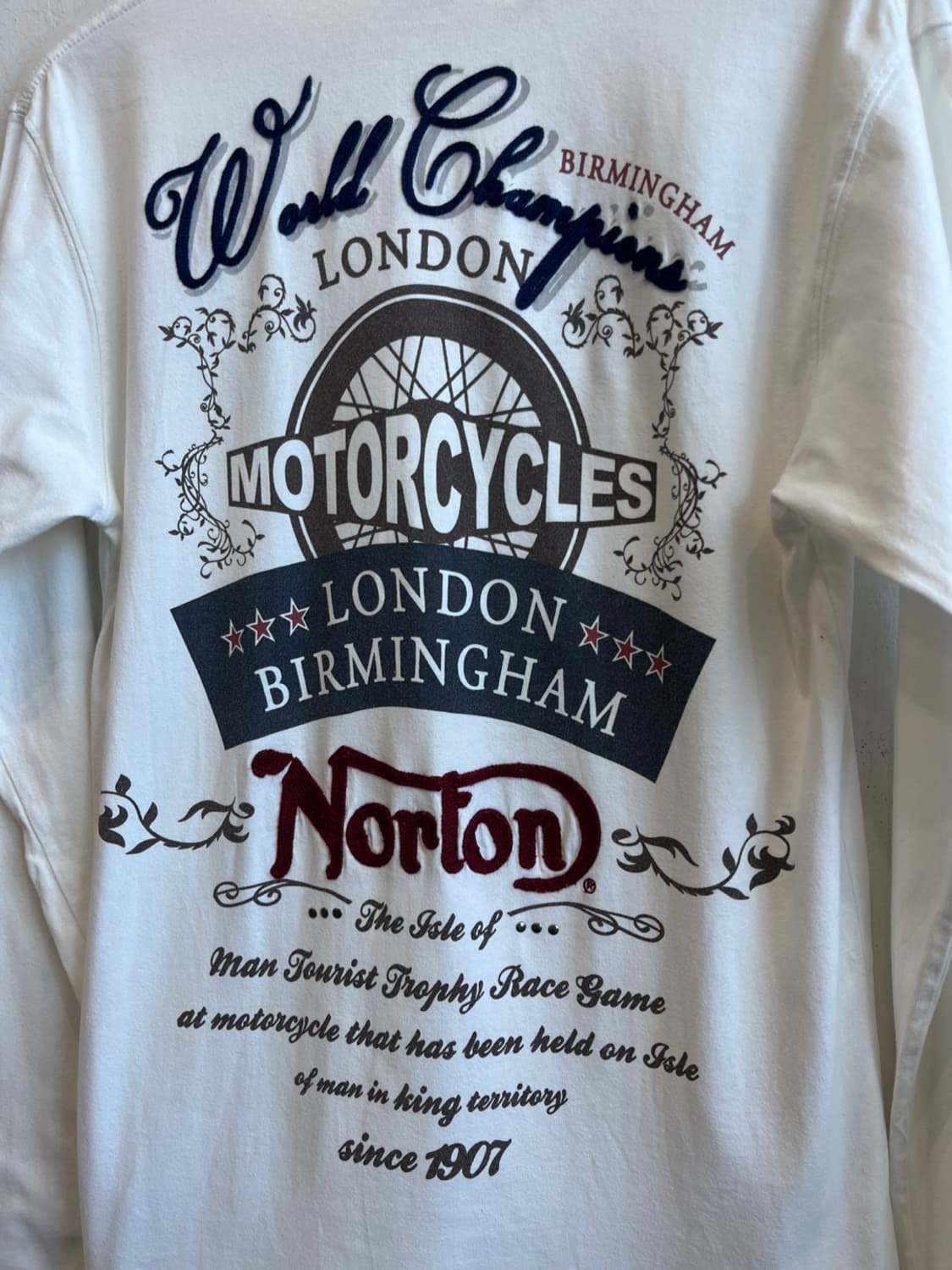NORTON 모터사이클 로고 롱슬리브 상품이미지5