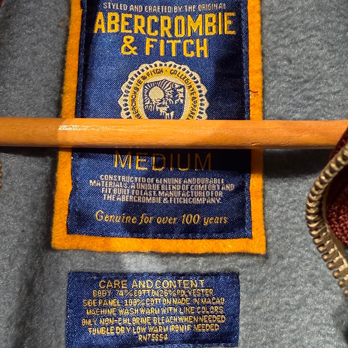 아베크롬비 트랙 자켓 집업 M 100~105  상품이미지4