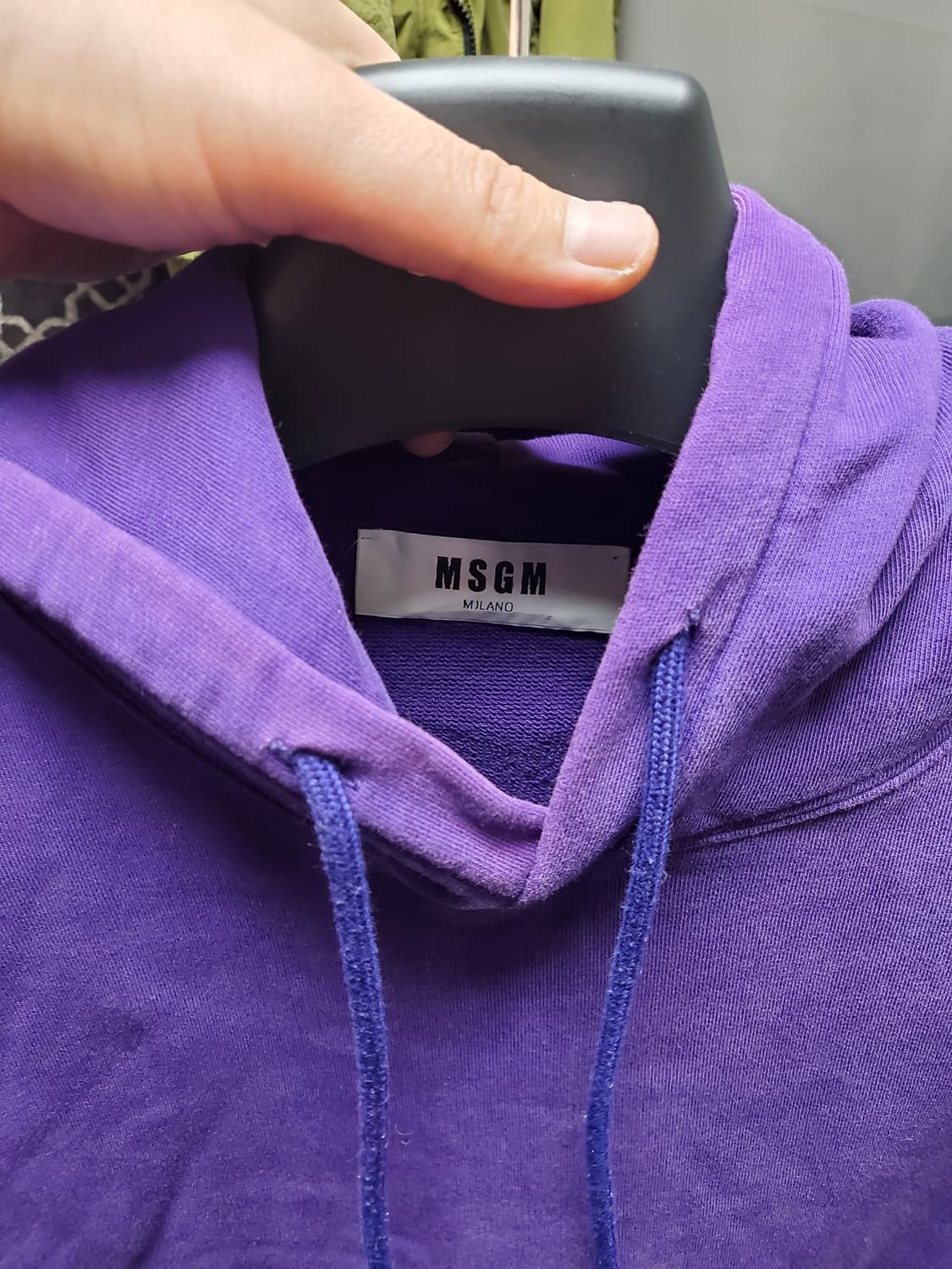 MSGM 워시드 로고 후드티 상품이미지4