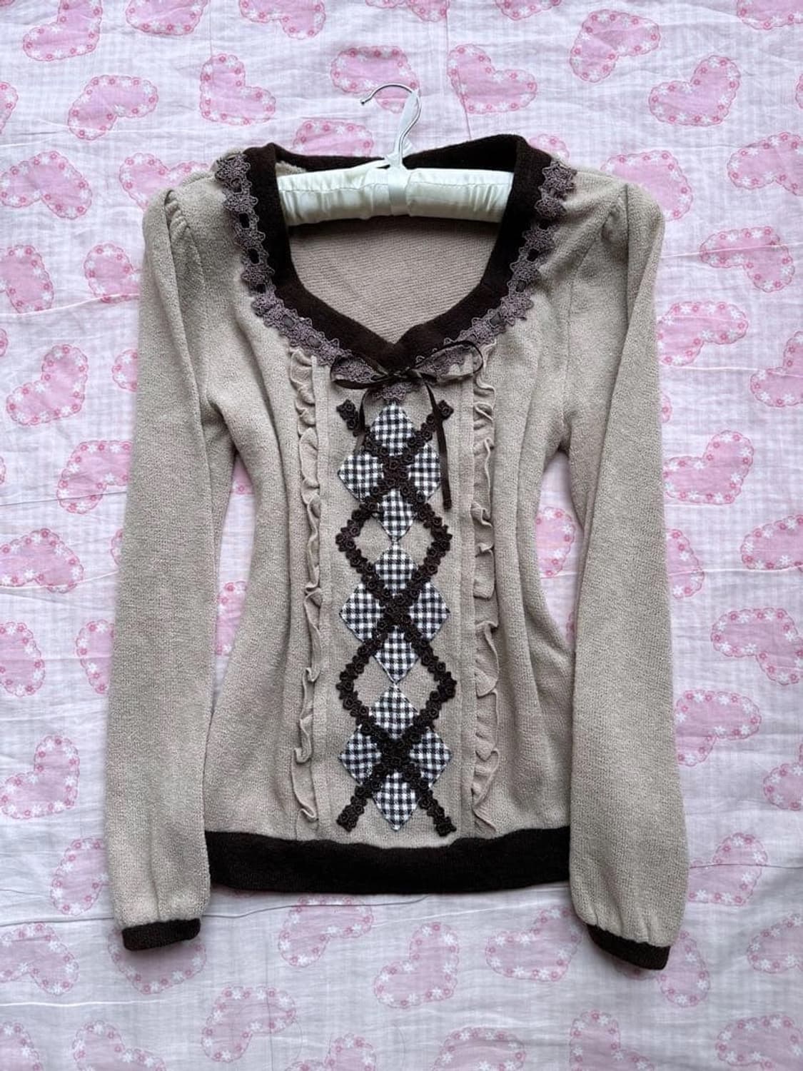 엑시즈팜 대장급 라떼갸루 니트 로걀 히메갸루 모리걸 상품이미지1