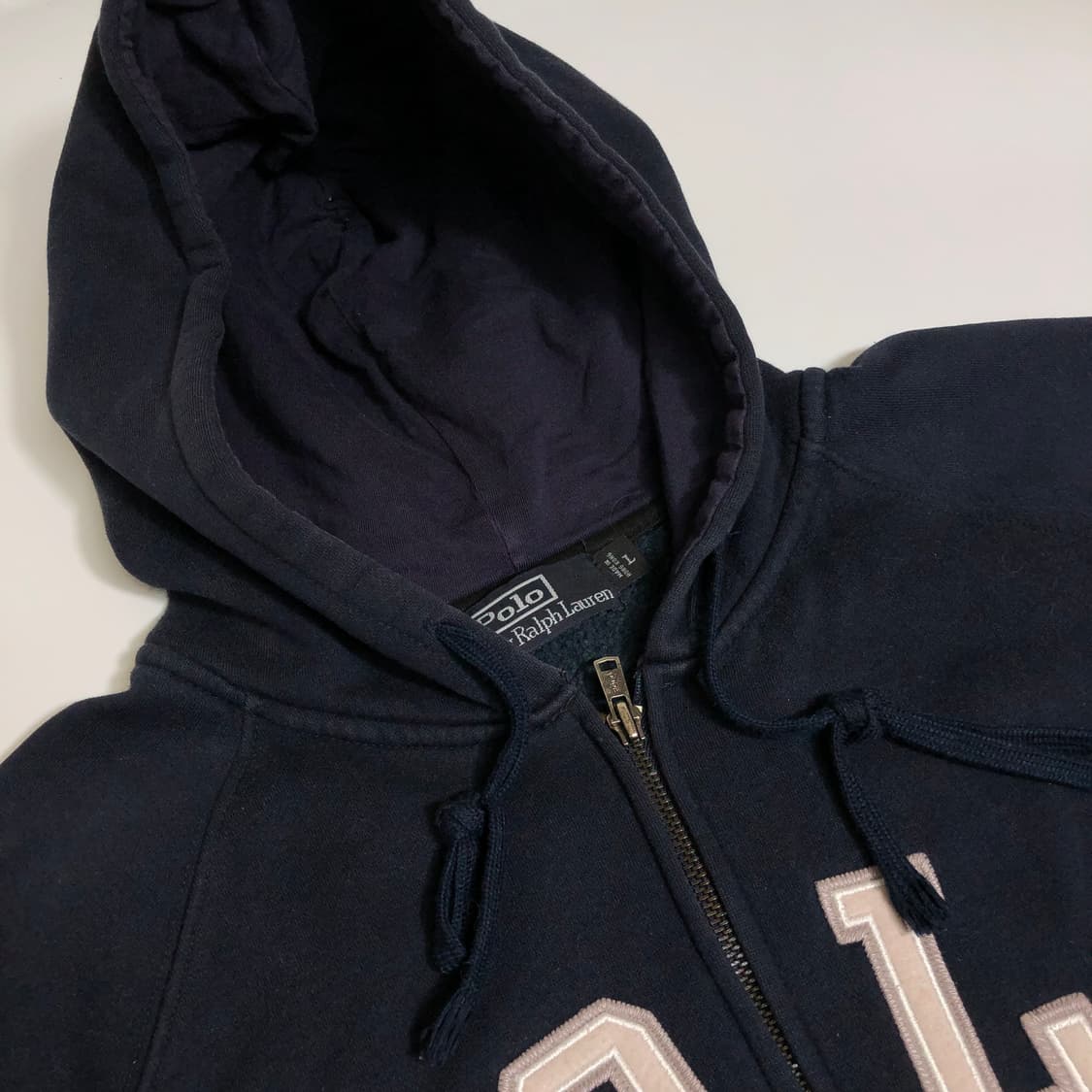 폴로 랄프로렌 로고 후드집업 L 상품이미지3