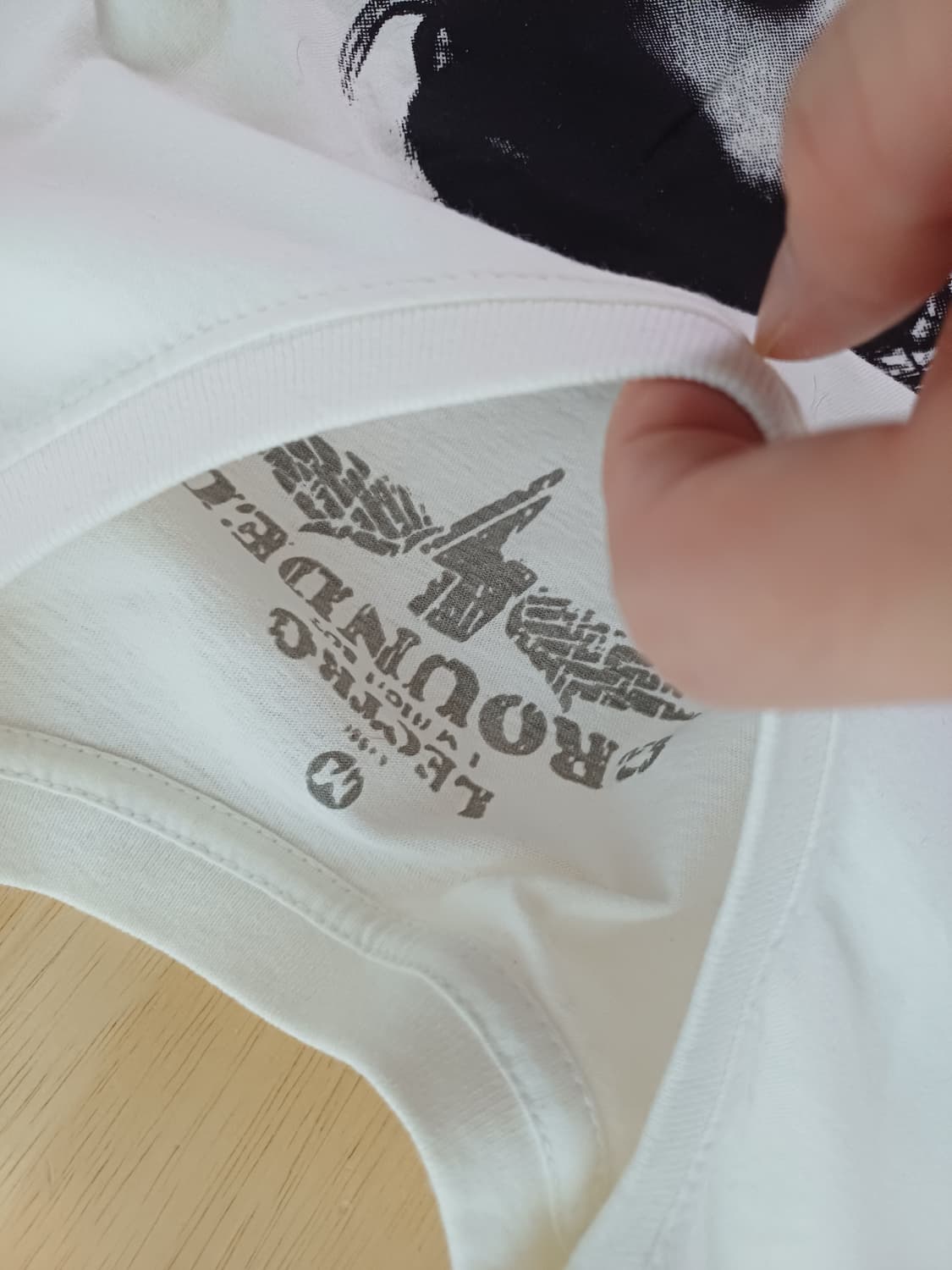 [M] 빈티지 펑크 스트릿 타투 보더 스케이터 반팔티셔츠 상품이미지3