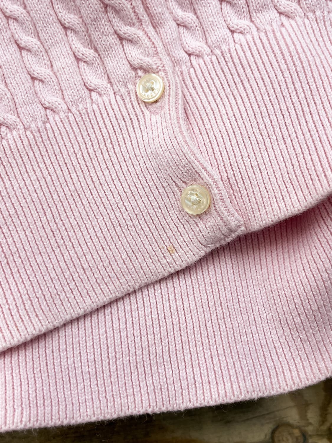 폴로 랄프 로렌 QR 라벨 케이블 가디건 상품이미지8