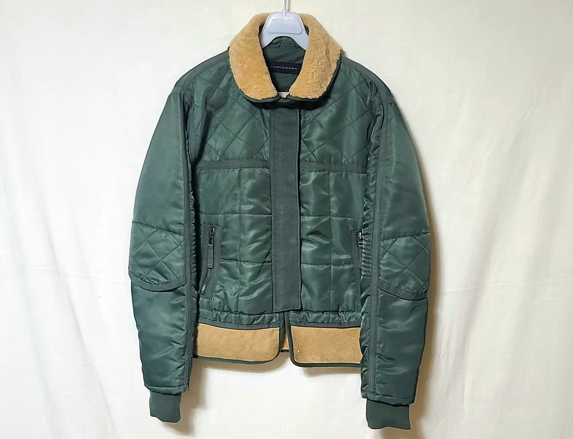 Chevignon 쉐비뇽 레더 파츠 양털 봄버 상품이미지3