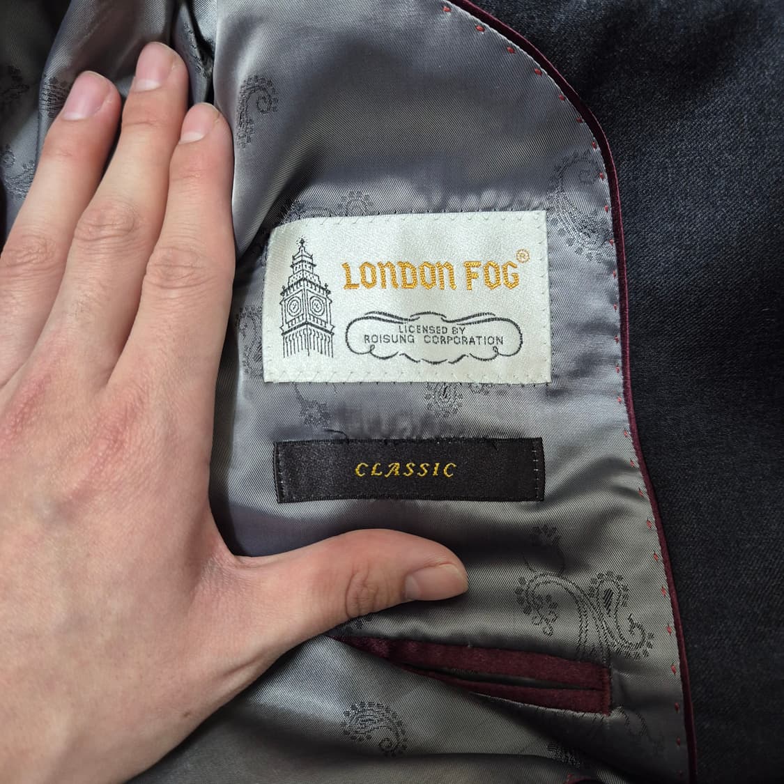 런던포그 남성 클래식 블레이저 정장자켓 상품이미지5