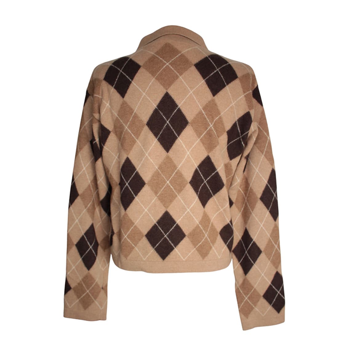 막스마라 울앙고라 혼방 체크 니트 셔츠 44, 55 상품이미지2