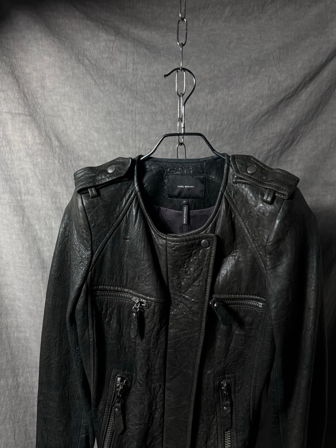 Isabel Marant Asymmetric Leather Jacket 상품이미지4