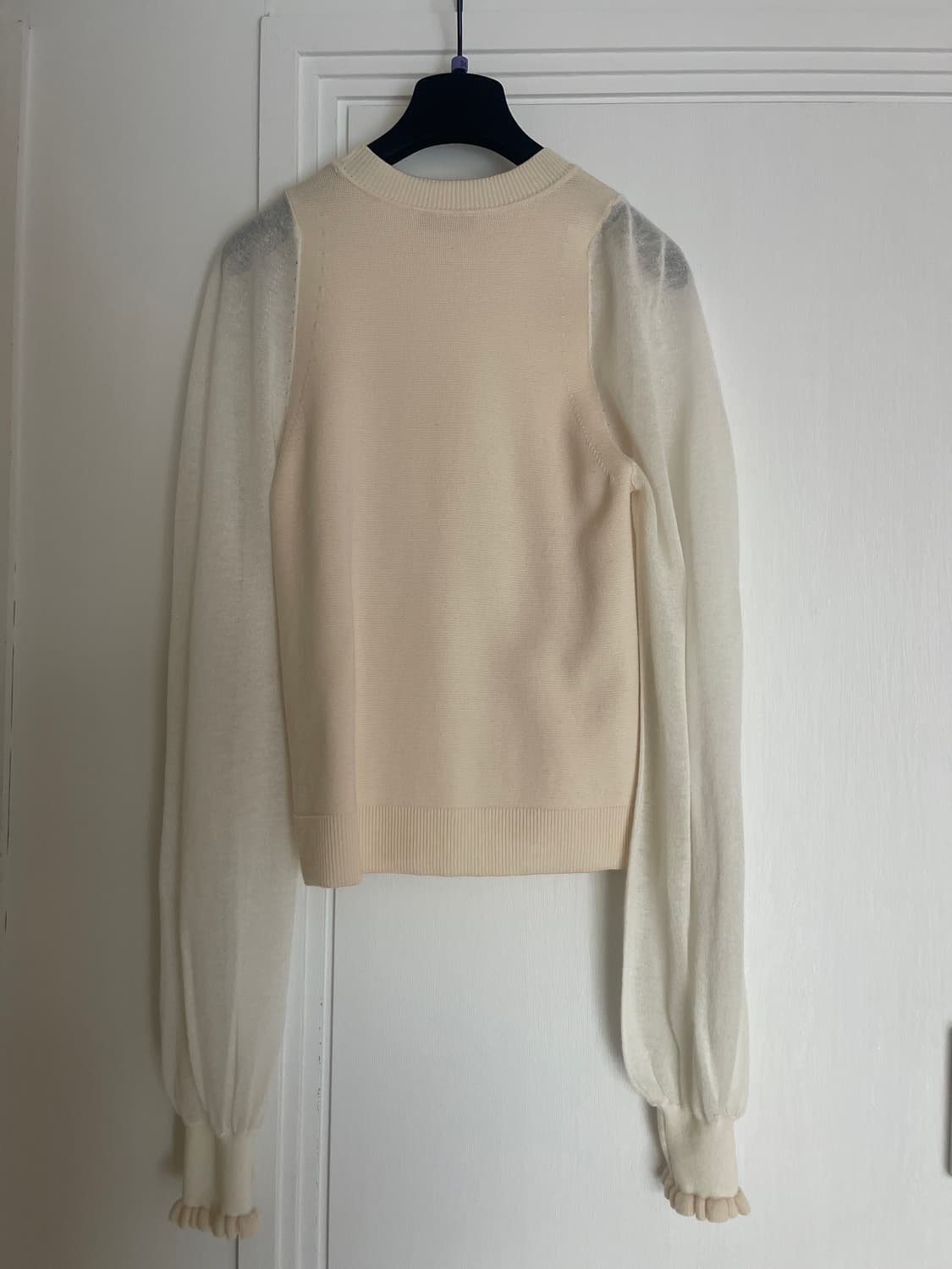 JW Anderson 아이보리 시스루 여성니트 상품이미지2