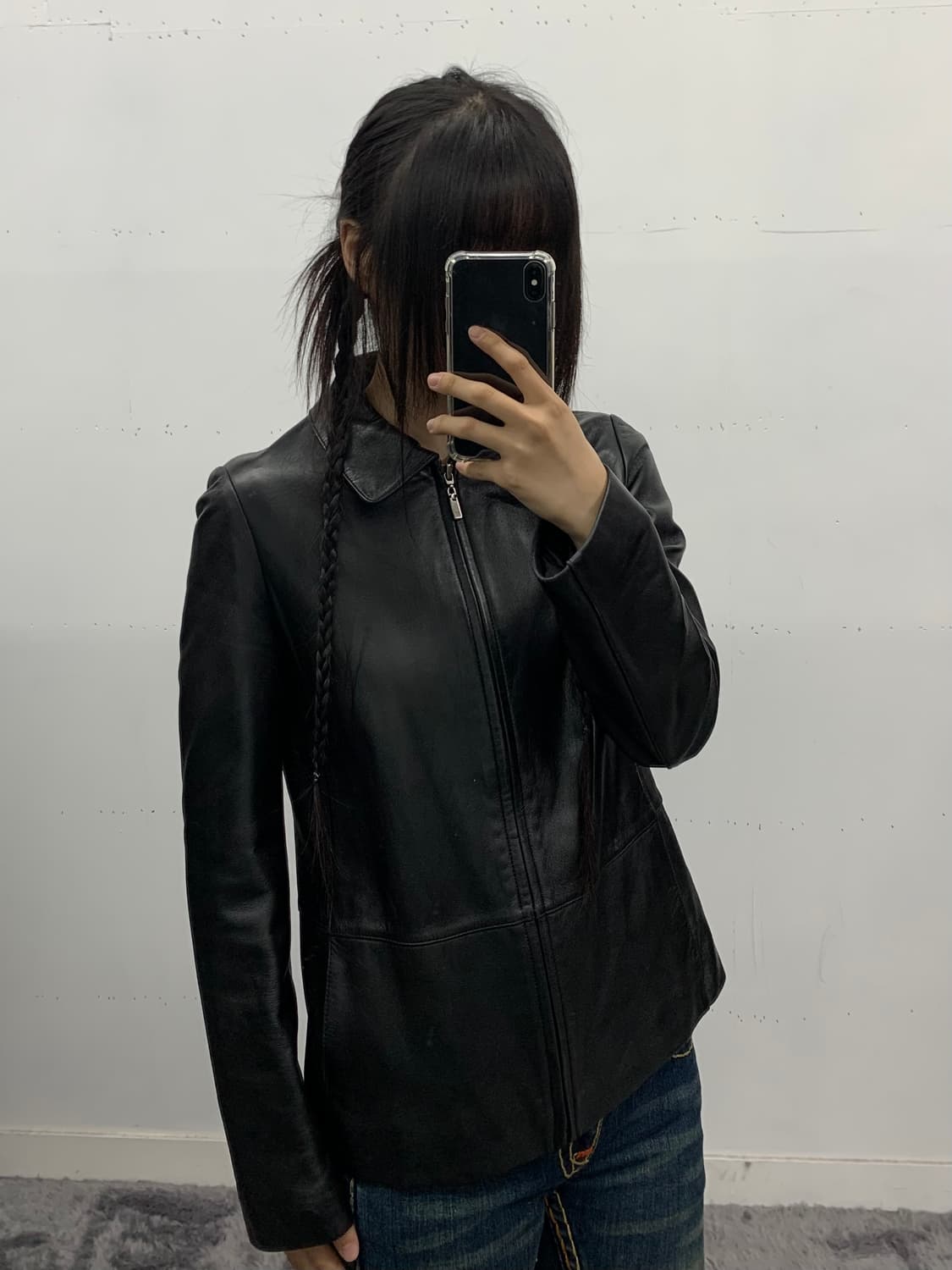 마리 끌레르 램스킨 레더 자켓 상품이미지1