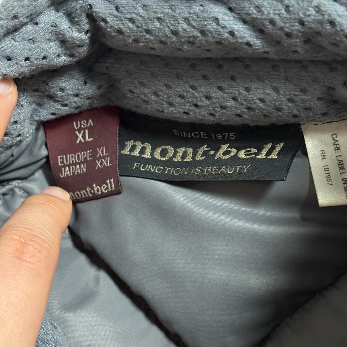 몽벨 U.L. 경량 패딩 레드 상품이미지4