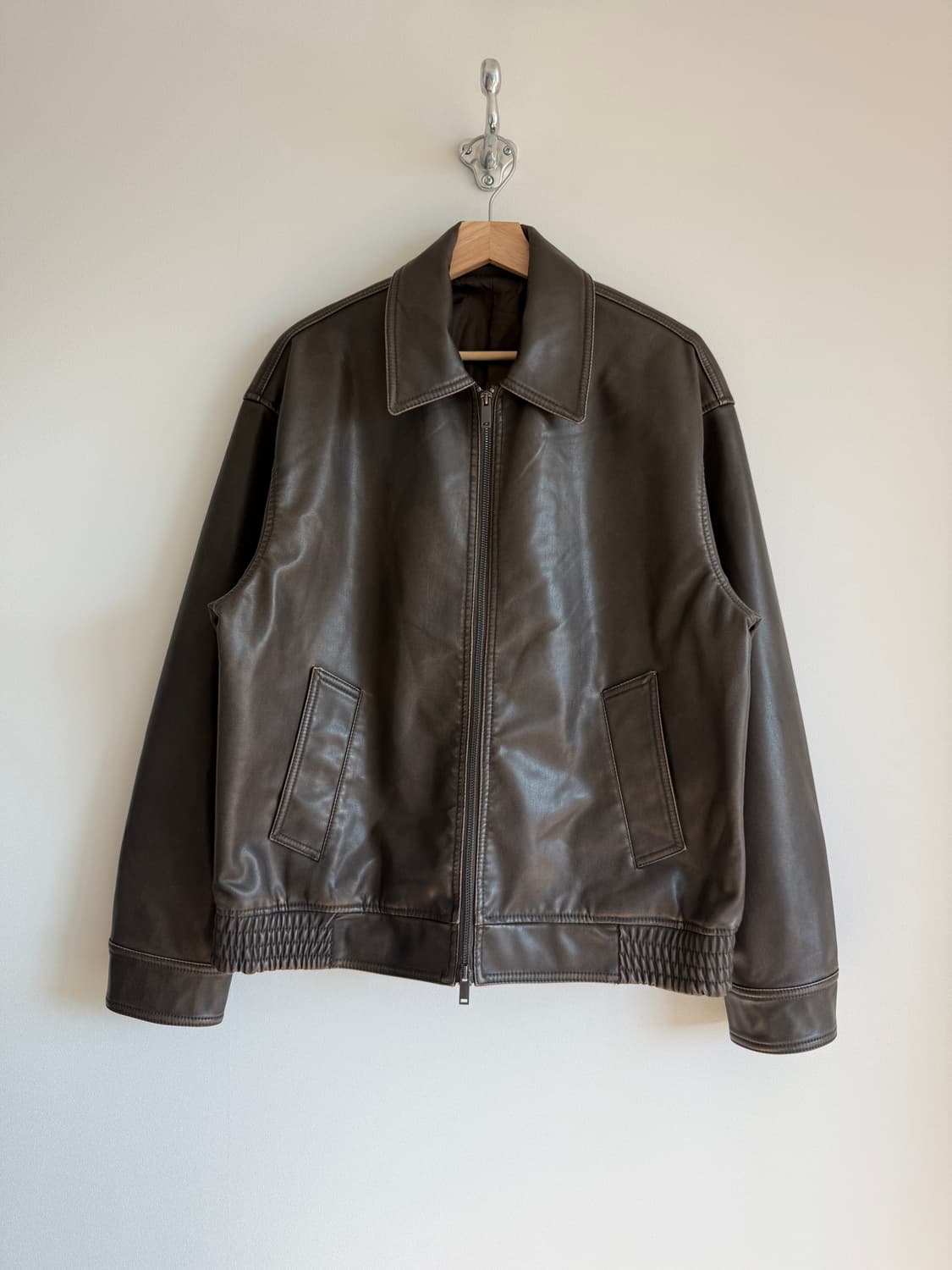 [L]Pre owned 에코레더 자켓 상품이미지1