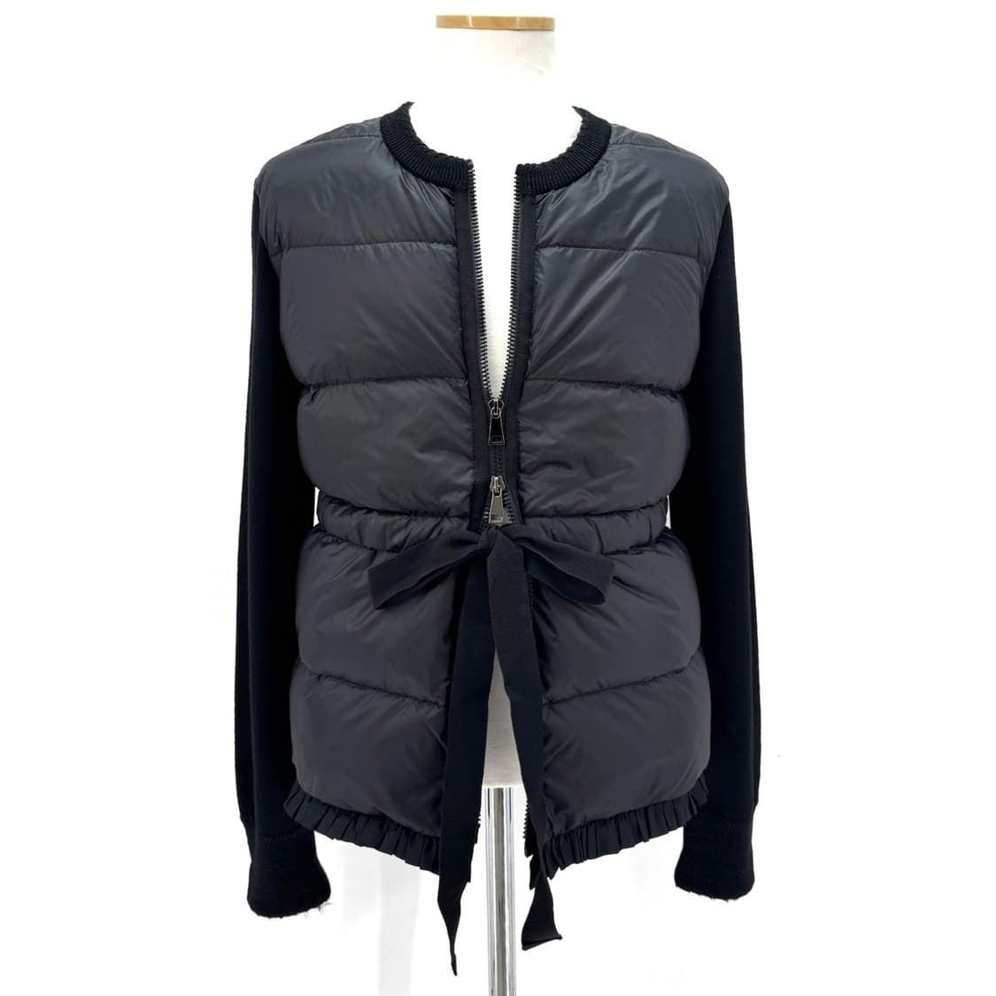 [L사이즈] 몽클레어 니트패딩 집업 가디건 블랙 상품이미지3