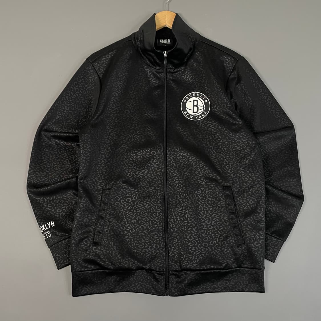 NBA 브루클린 뉴욕 트랙탑 져지 블랙 L [091704] 상품이미지4