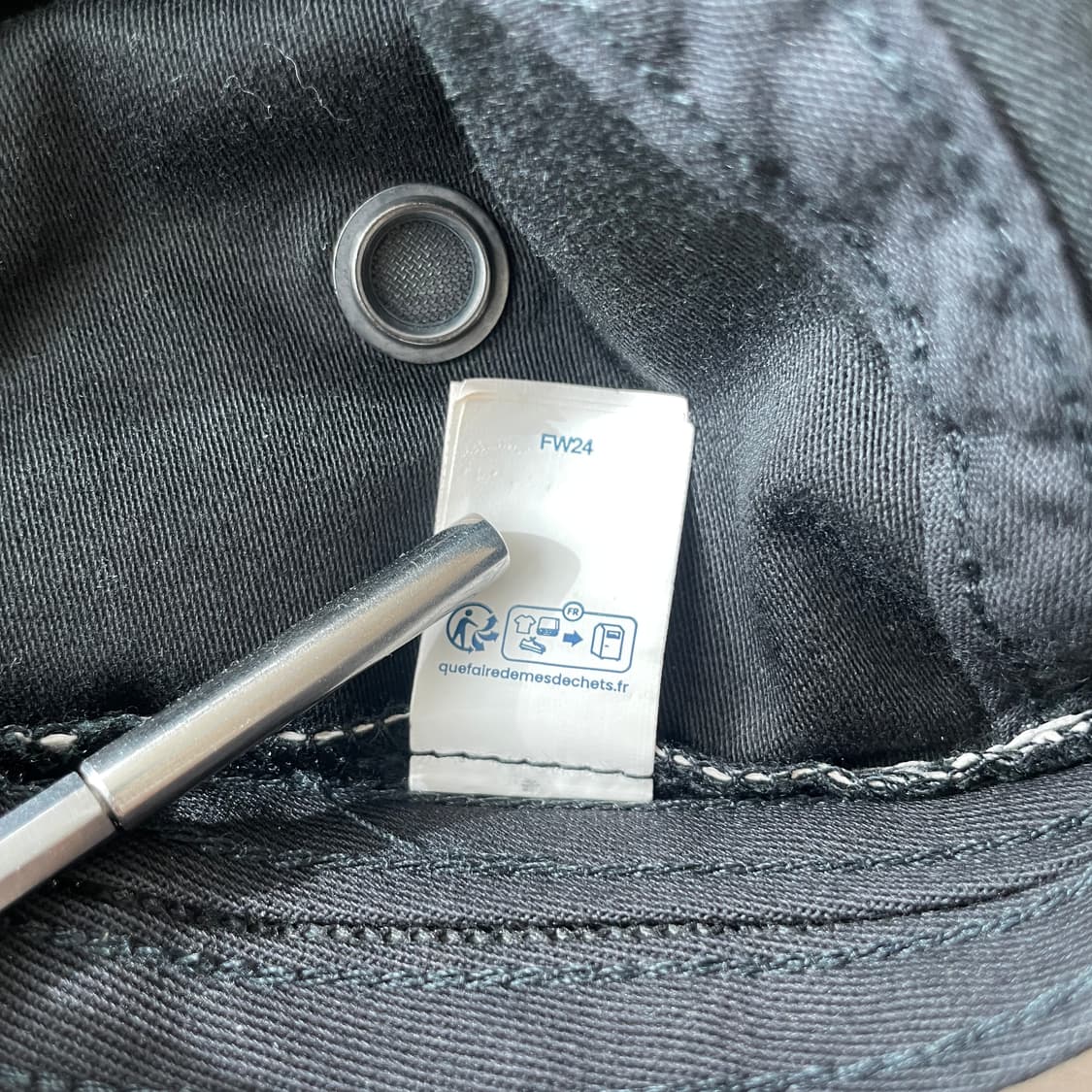 슈프림 밀리터리 캠프캡 블랙 24FW 상품이미지8