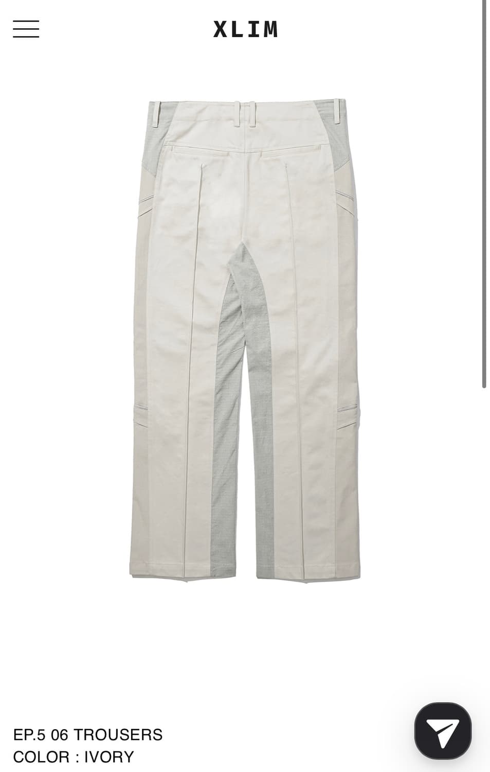 EP.5 06 TROUSERS COLOR: IVORY 상품이미지3
