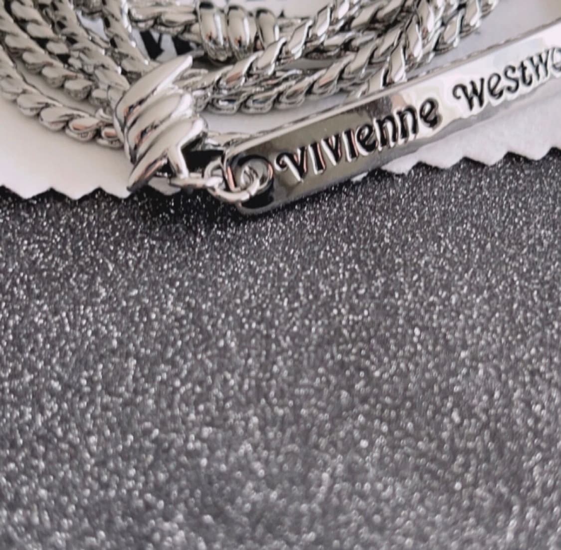 비비안웨스트우드 아카이브 레터링 orb 각인 레어이드 체인 초커 목걸이 상품이미지5