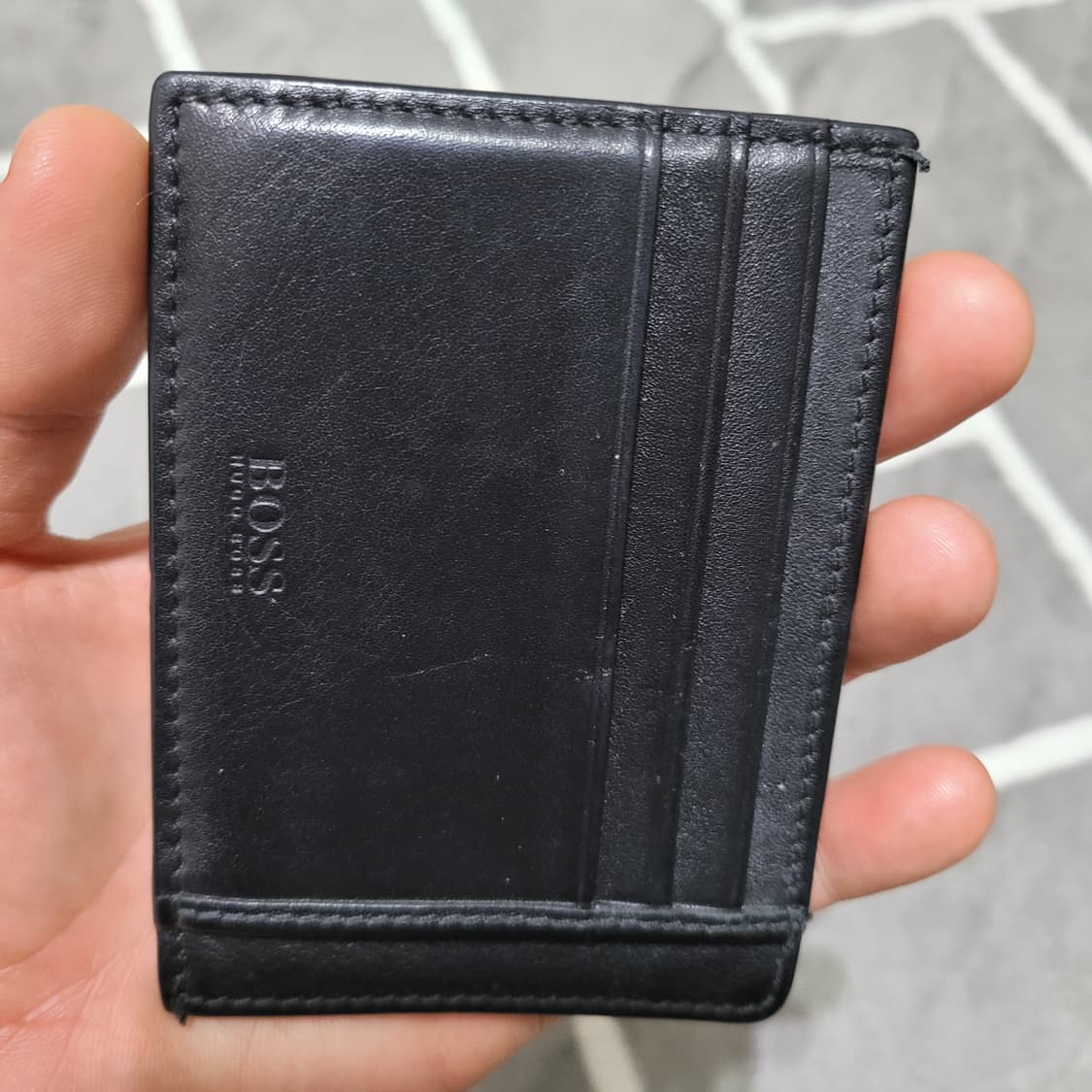 정품 휴고보스 남성 카드지갑 상품이미지2