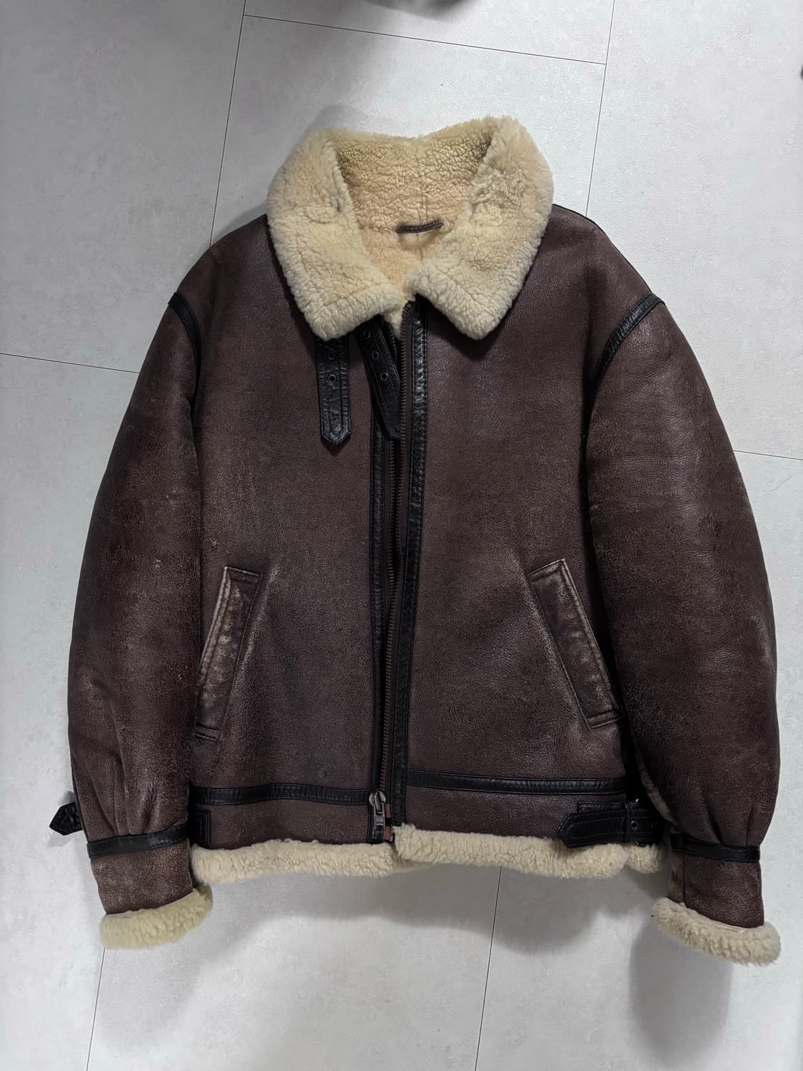 [L] vintage b-3 무스탕 자켓 상품이미지4