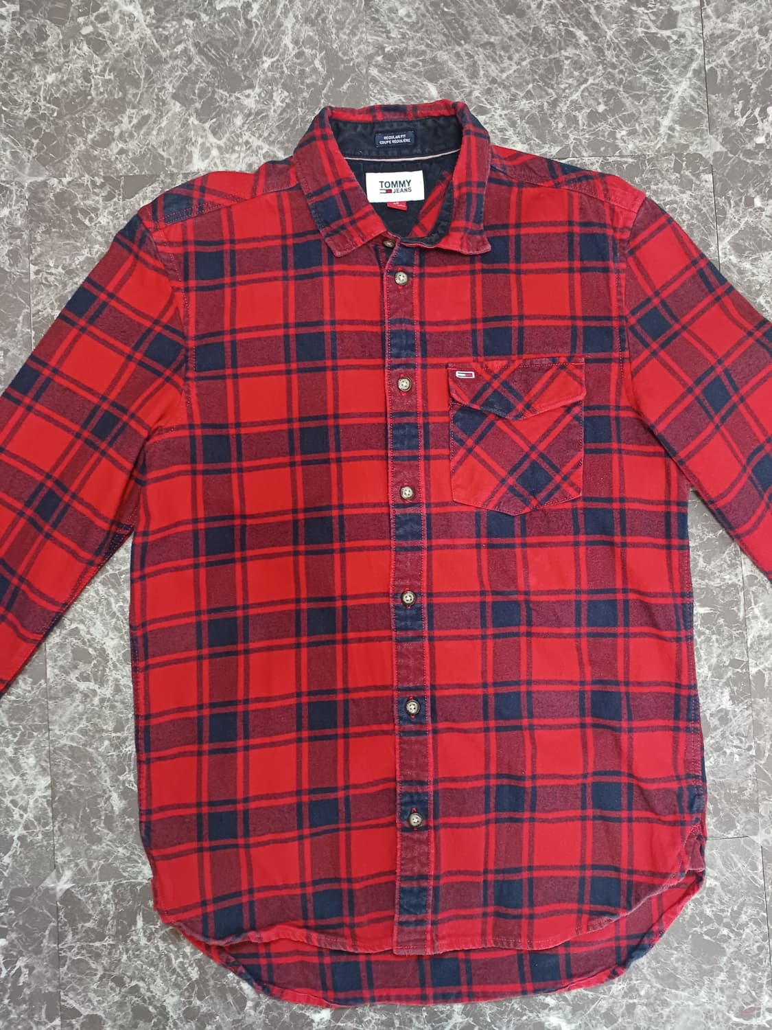 타미 진스(TOMMY JEANS) 체크 셔츠 S 상품이미지2