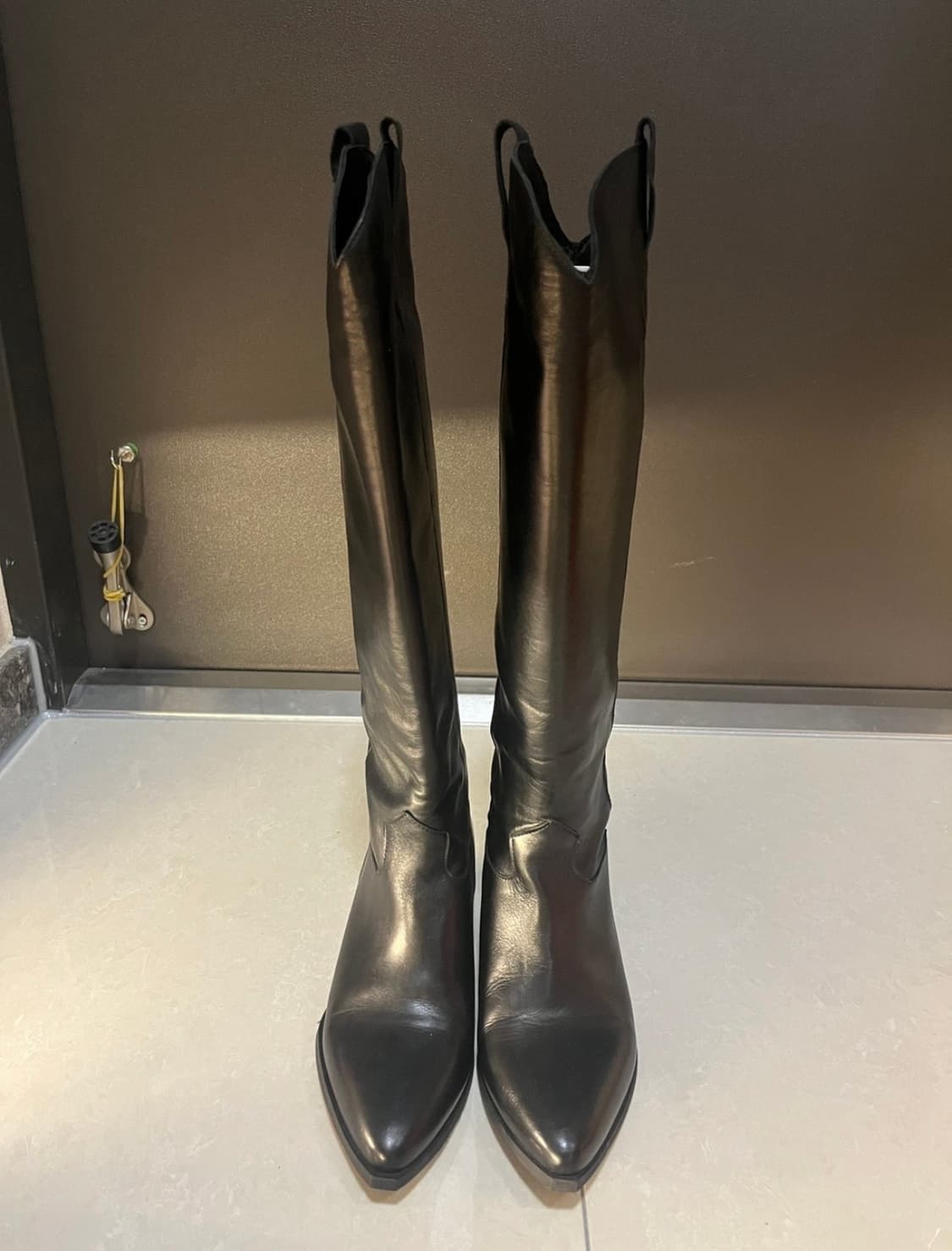 블랙 가죽 웨스턴 부츠  상품이미지1