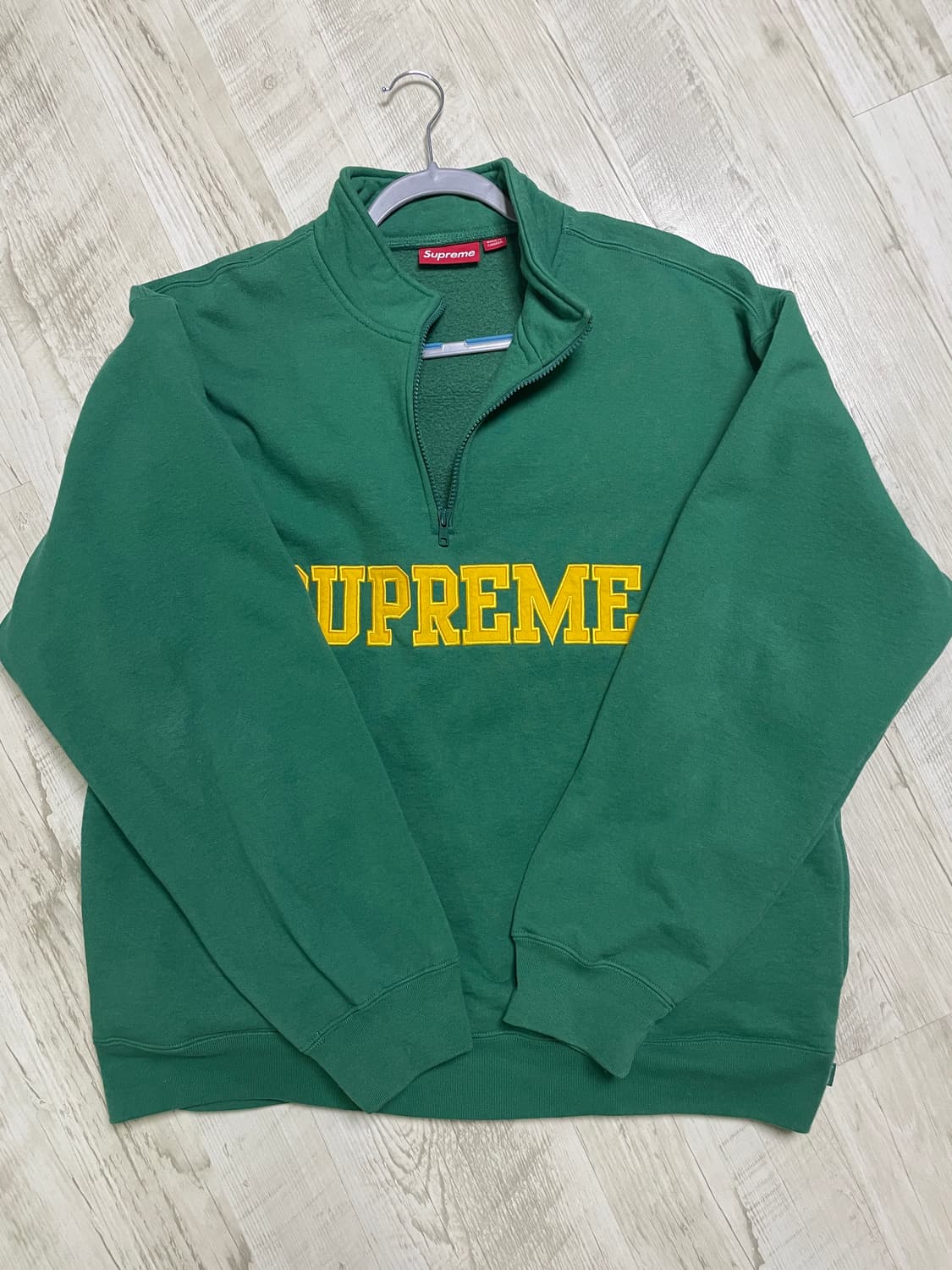 슈프림 컬리지에이트 하프 집 풀오버 라이트 파인 - 24FW 상품이미지2