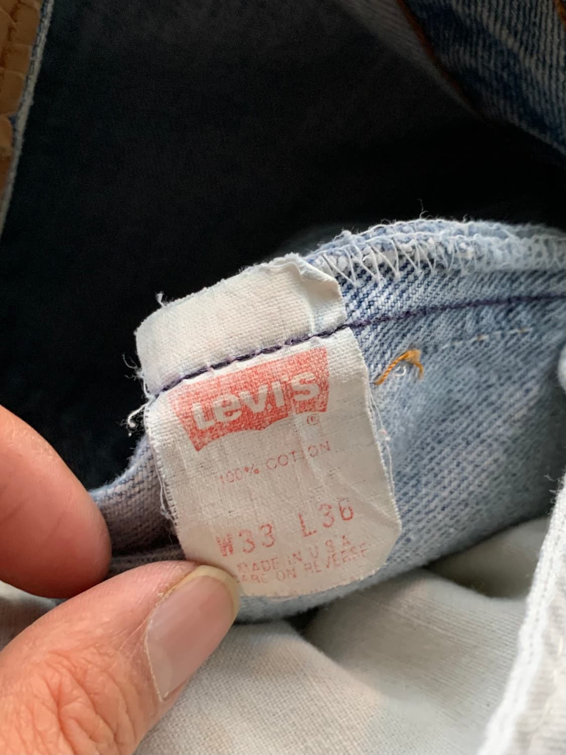 1990s 리바이스 501 데님팬츠 (33X36) 상품이미지5