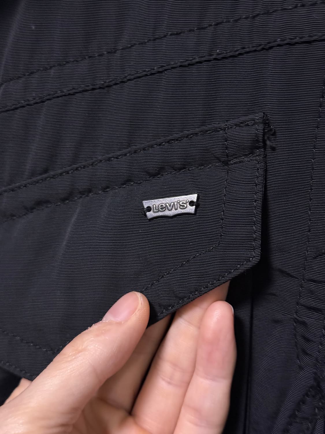 리바이스 워크 야상 자켓 블랙 사파리 포켓 고스 펑크 락 M 95 하이넥 상품이미지5