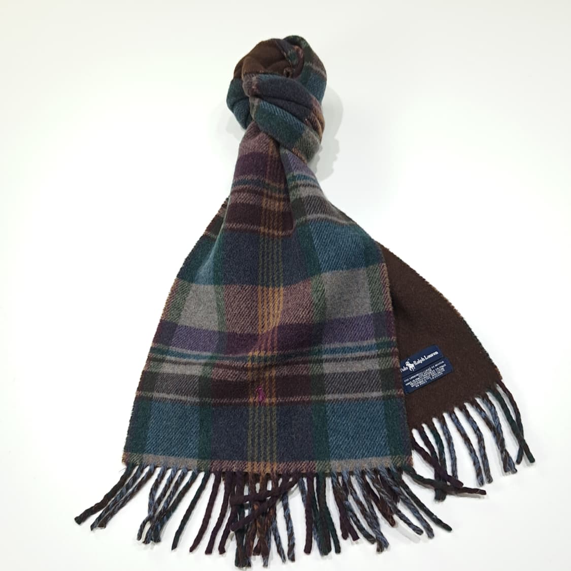 MX406 폴로 이태리판 램스울 양면 퍼플포니 머플러 목도리 상품이미지2