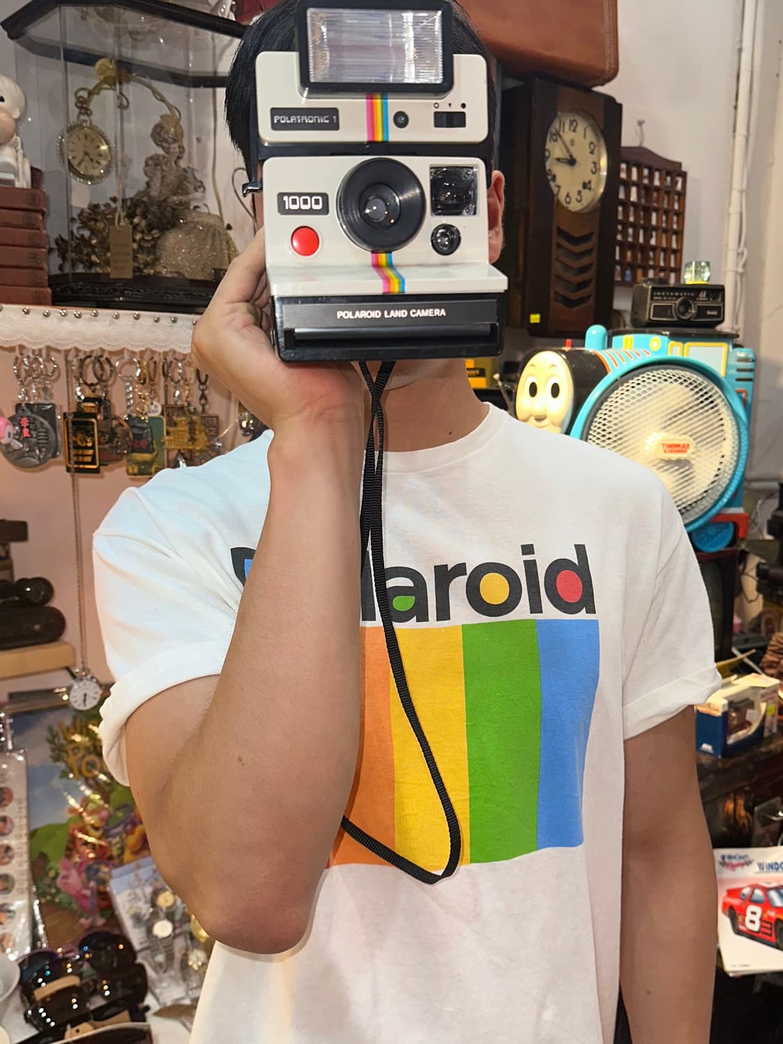 00’s Delta Polaroid logo print cotton T 상품이미지3