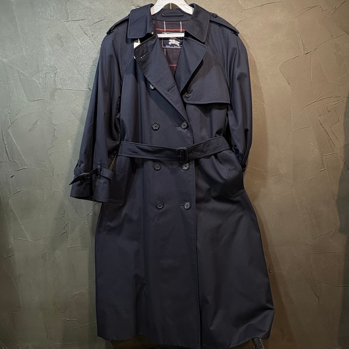 [12] BURBERRY 버버리 네이비 더블 트렌치 코트 상품이미지1