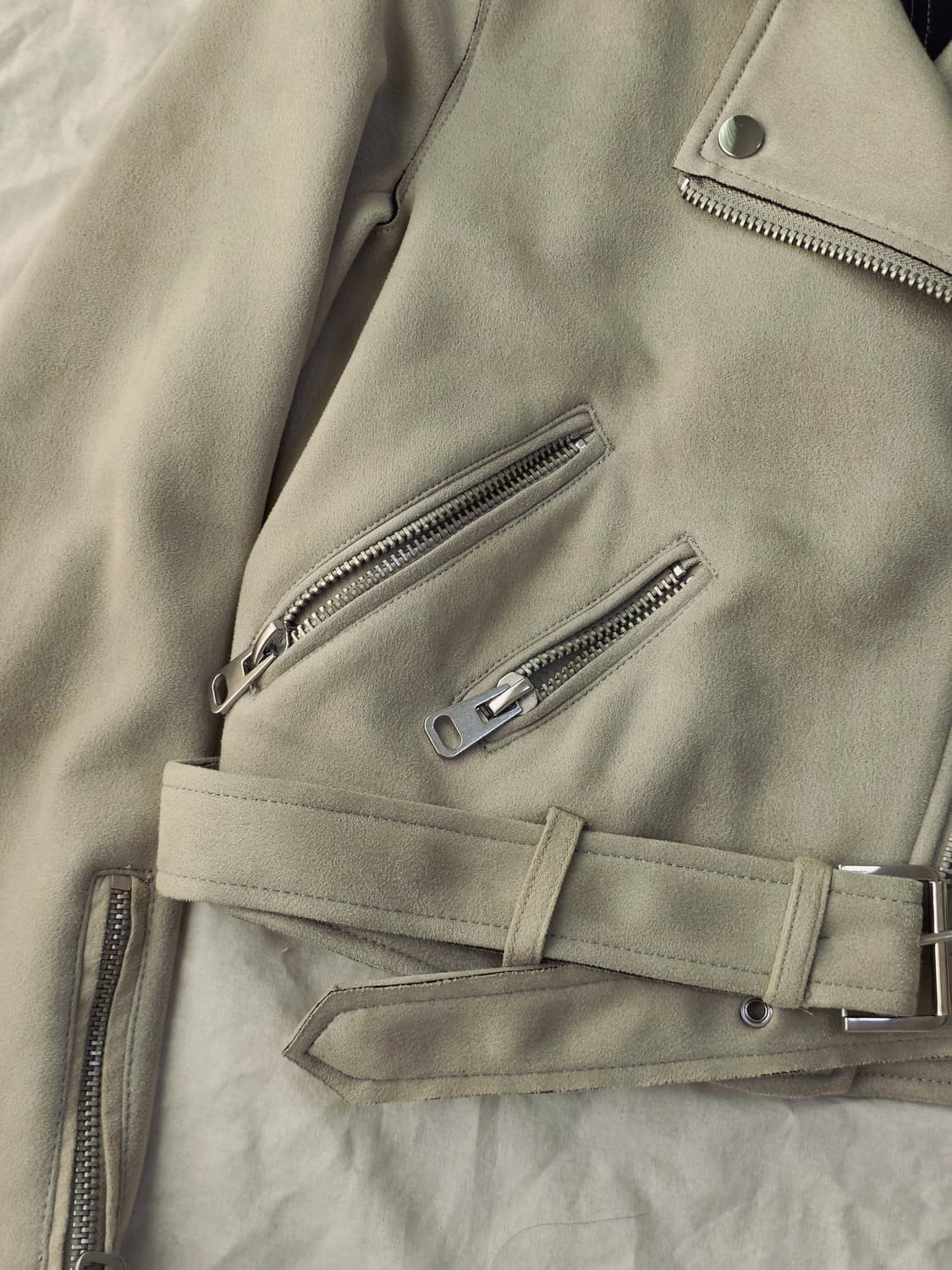 ZARA 자라 베이직 스웨이드st 라이더 자켓 상품이미지4