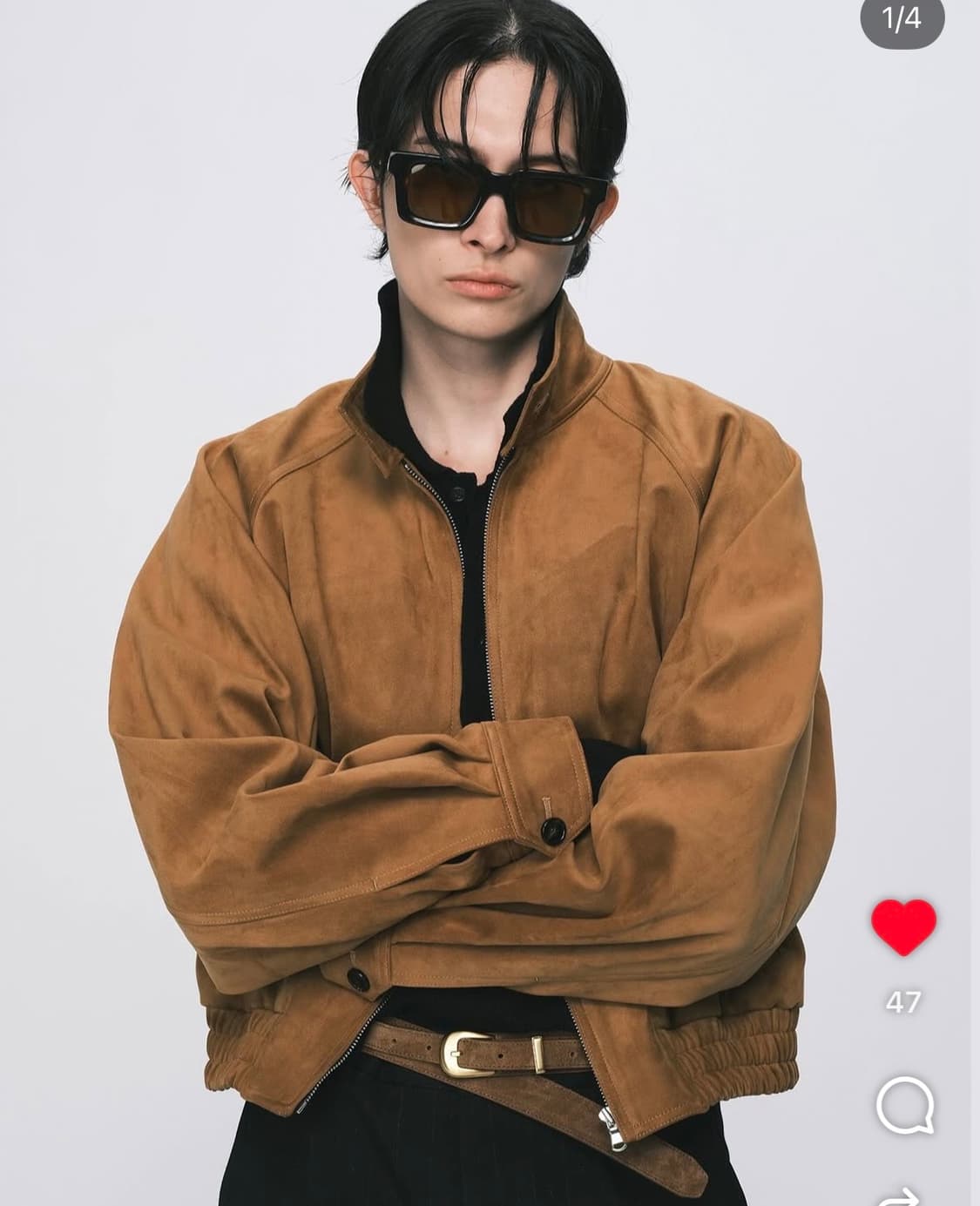 (M)노이스 스웨이드 해링턴 자켓 24fw 상품이미지1