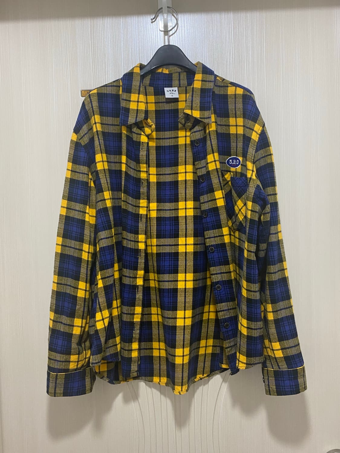 오아이오아이(oioi) 옐로우 체크 남방  상품이미지2